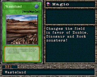 Detalhes da carta Wasteland