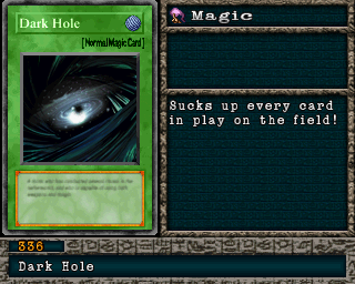 Detalhes da carta Dark Hole