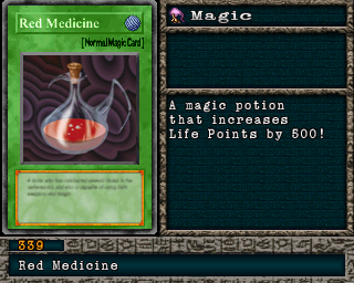 Detalhes da carta Red Medicine