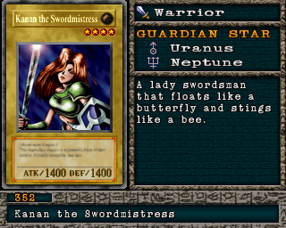 Detalhes da carta Kanan the Swordmistress