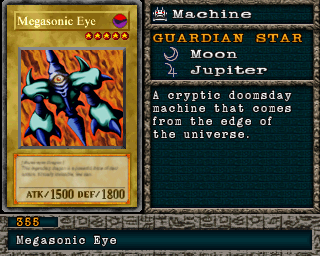 Detalhes da carta Megasonic Eye