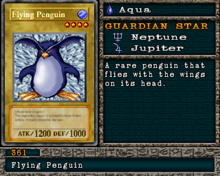 Detalhes da carta Flying Penguin