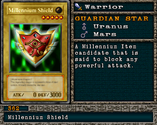 Detalhes da carta Millennium Shield