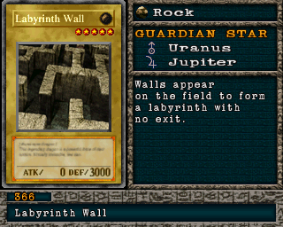 Detalhes da carta Labyrinth Wall