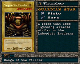 Sanga of the Thunder em Forbidden Memories