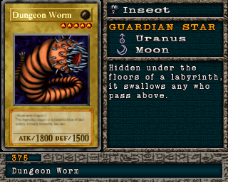 Detalhes da carta Dungeon Worm