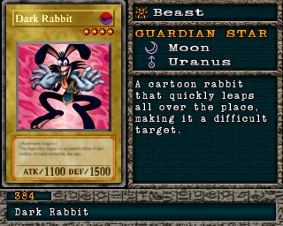 Detalhes da carta Dark Rabbit
