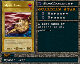 Detalhes da carta Mystic Lamp