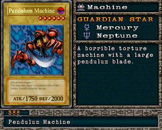 Detalhes da carta Pendulum Machine