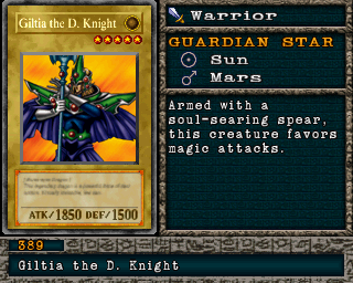 Giltia the D. Knight em Forbidden Memories