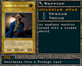 Detalhes da carta Swordsman from a Foreign Land