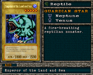 Detalhes da carta Emperor of the Land and Sea