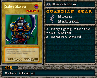 Detalhes da carta Saber Slasher