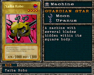 Detalhes da carta Yaiba Robo