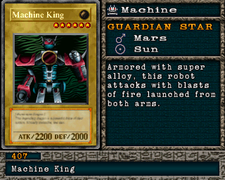 Detalhes da carta Machine King