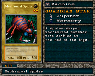 Detalhes da carta Mechanical Spider