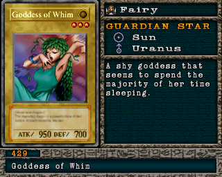 Detalhes da carta Goddess of Whim