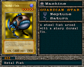 Detalhes da carta Metal Fish