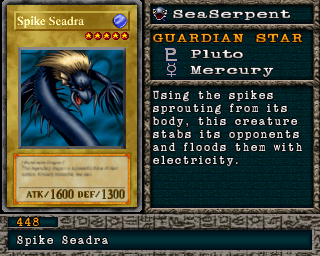 Spike Seadra em Forbidden Memories