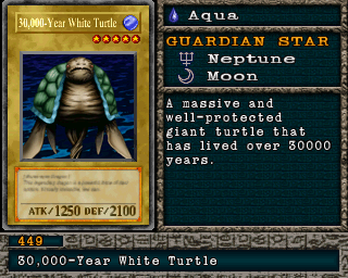 Detalhes da carta 30,000-Year White Turtle
