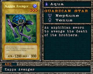 Detalhes da carta Kappa Avenger