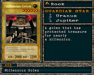Detalhes da carta Millennium Golem