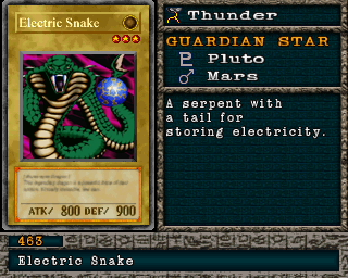 Detalhes da carta Electric Snake