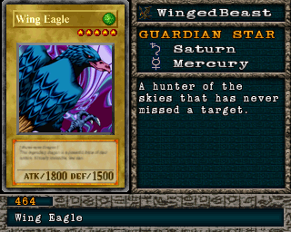 Detalhes da carta Wing Eagle