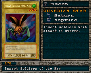Detalhes da carta Insect Soldiers of the Sky