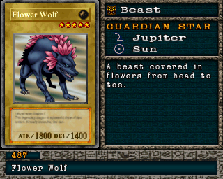 Detalhes da carta Flower Wolf