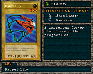 Detalhes da carta Barrel Lily