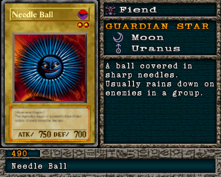 Detalhes da carta Needle Ball
