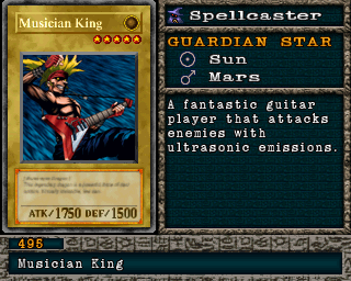 Detalhes da carta Musician King