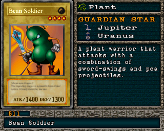 Detalhes da carta Bean Soldier