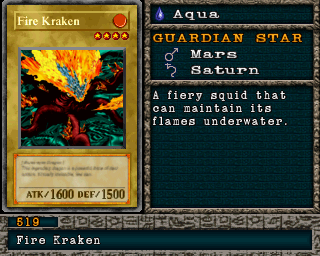 Detalhes da carta Fire Kraken