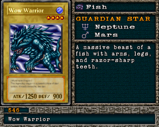 Detalhes da carta Wow Warrior