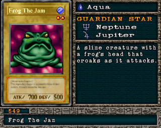 Detalhes da carta Frog The Jam