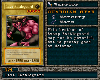 Detalhes da carta Lava Battleguard