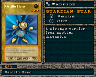 Detalhes da carta Oscillo Hero