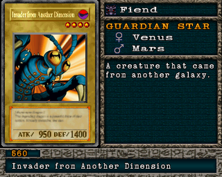 Detalhes da carta Invader from Another Dimension