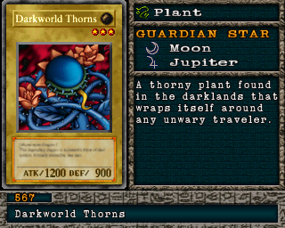Detalhes da carta Darkworld Thorns