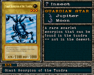 Detalhes da carta Giant Scorpion of the Tundra