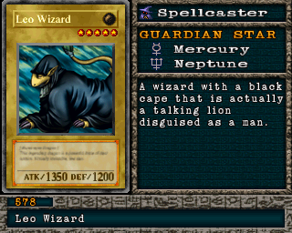 Detalhes da carta Leo Wizard