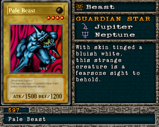 Detalhes da carta Pale Beast