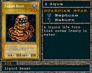 Detalhes da carta Liquid Beast