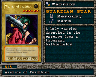 Detalhes da carta Warrior of Tradition