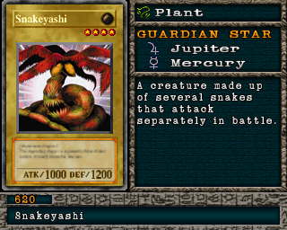 Detalhes da carta Snakeyashi