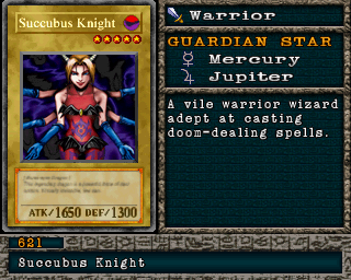 Detalhes da carta Succubus Knight