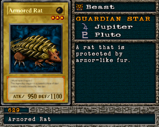Detalhes da carta Armored Rat