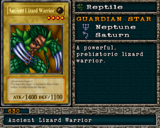 Detalhes da carta Ancient Lizard Warrior